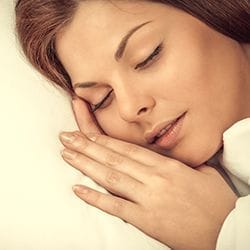 Woman sleeping peacefully.